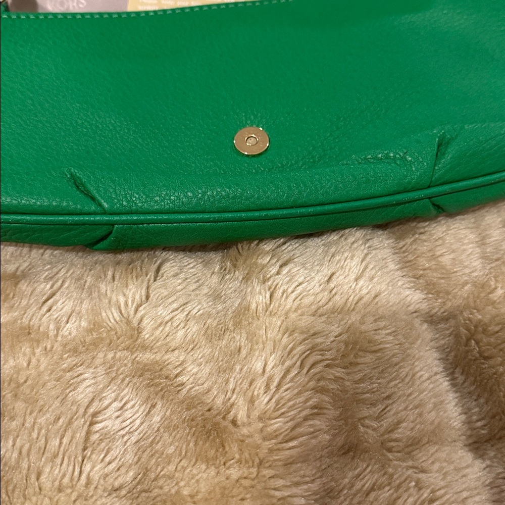 Michael Kors Emerald Green Leather Clutch - Picture 11 of 13